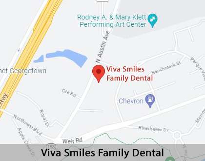 Map image for Smile Makeover in Georgetown, TX